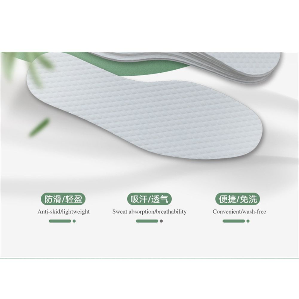 CLEVER Set Of 10 Pairs Of Comfortable, Soft And Breathable Disposable Shoe Insoles For Men And Women