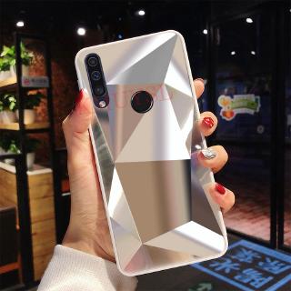 Ốp Điện Thoại Mỏng Vân Kim Cương 3D Tráng Gương Lấp Lánh Cho Huawei Y9Prime Y6 2019 Y6S Y6p Y7p Y7a P30 P30Pro