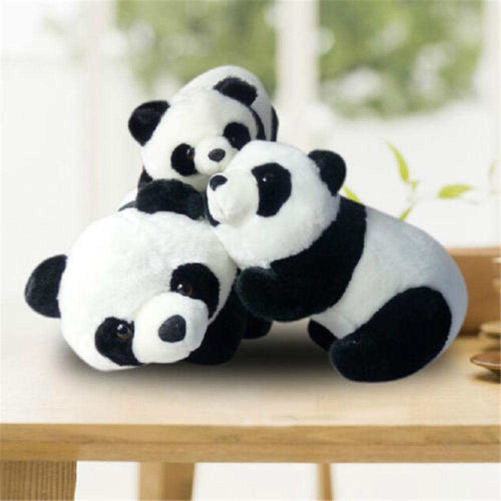 Thú Nhồi Bông Hình Gấu Trúc 9 / 10 / 12 / 16cm Mềm Mại Đáng Yêu