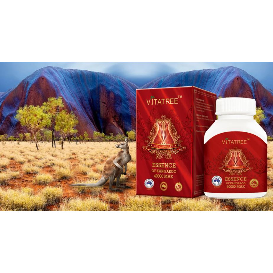 Viên Kangaroo Úc Vitatree Essence Of Kangaroo 40000 MAX - Hỗ trợ phái mạnh