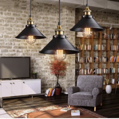 Đèn thả đui đồng SuperVilighting THADUIDONG-NON Đui E27 Trang trí quán thời trang Bảo hành 24 tháng