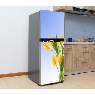 DECAL TRANG TRÍ TỦ LẠNH - HOA TULIP