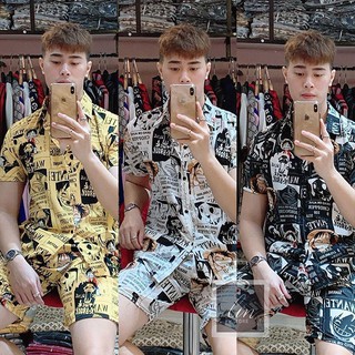 Bộ Đồ Pijama Lụa Cộc Tay - One Piece
