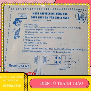 Mạch công suất 8 sò 300w Lộc