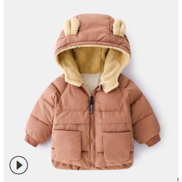 Áo khoác phao tai gấu lót lông mịn chất dày dặn ấm áp cho bé trai bé gái ( Hàng Quảng Châu Siêu Đẹp)