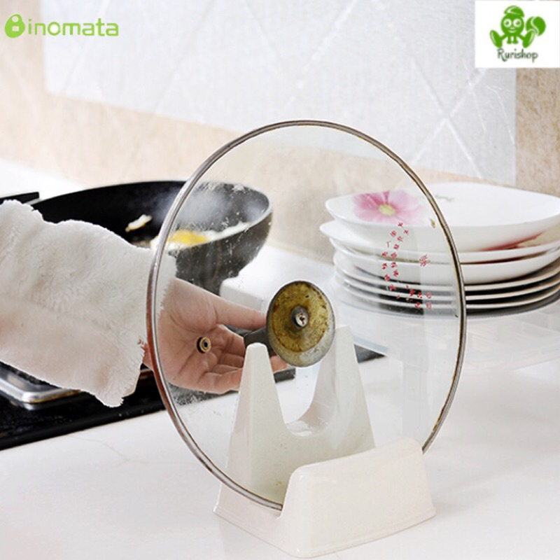 Giá gác nắp vung nồi, đũa, muôi, dụng cụ làm bếp Nhật Bản Inomata đa năng tiện lợi