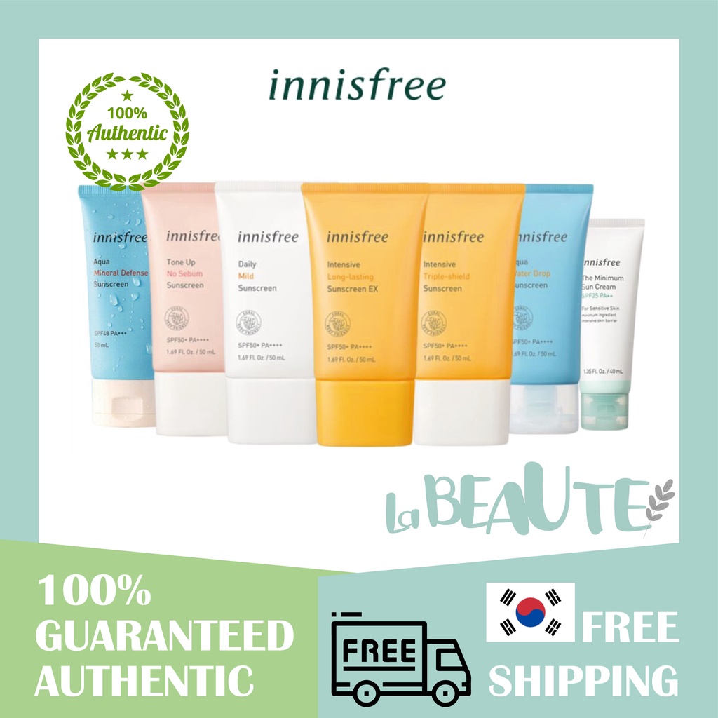 Kem chống nắng ba lớp INNISFREE lâu trôi / làm sáng tông màu da