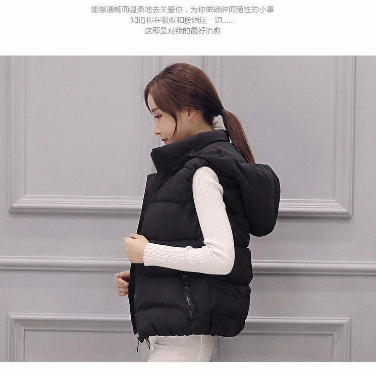 Áo Khoác Phao Cotton Sát Nách Có Mũ Trùm Đầu Có Thể Tháo Rời Phong Cách Thời Trang Hàn Quốc 2020 | BigBuy360 - bigbuy360.vn