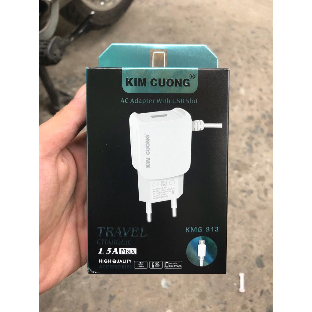 Bộ Sạc liền dây android Kim Cương KMG-813