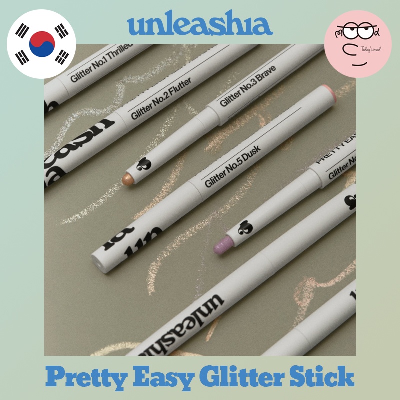 Pretty Easy Glitter Stick Thỏi Son Ánh Nhũ Dễ Lên Màu 7 Màu Tùy Chọn | Phấn Mắt Dạng Lỏng Ánh Nhũ Lấp Lánh Trang Điểm Chuyên Nghiệp