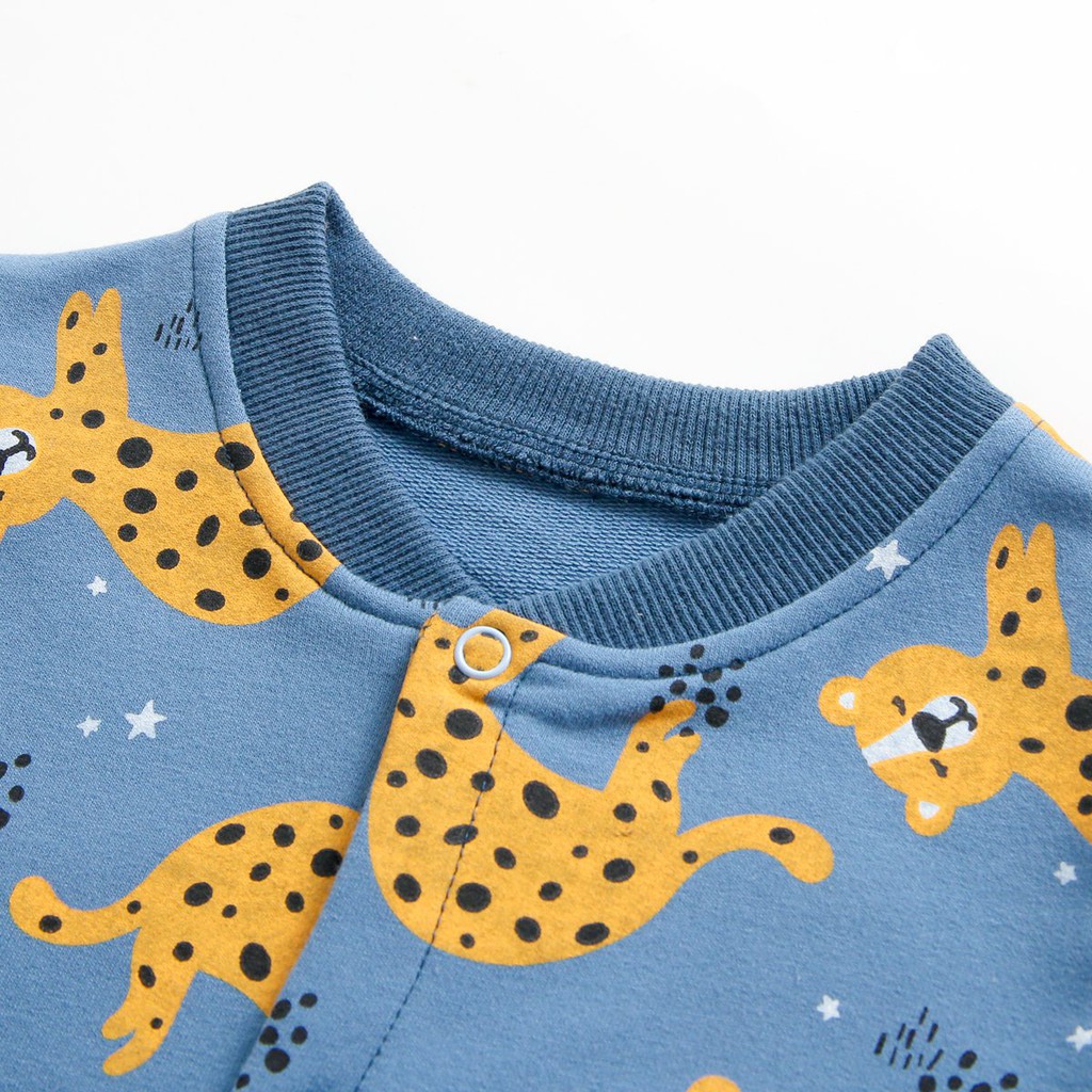 Bộ Đồ Liền Thân Sanlutoz Tay Dài Từ Cotton Thời Trang Mùa Đông Dành Cho Bé