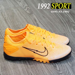 Giày bóng đá vapor 13 pro vàng vạch đen tf