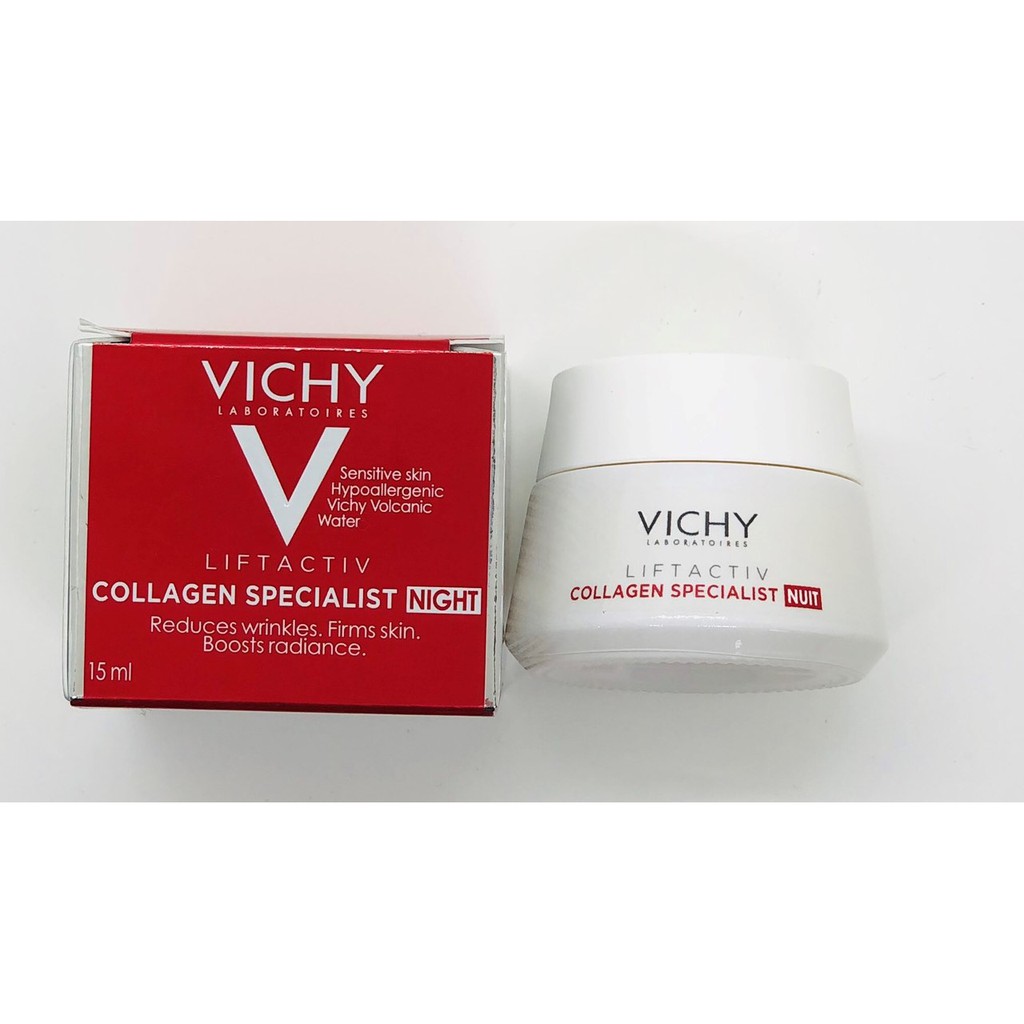 [TOP 1 SHOPEE] Kem dưỡng đêm chống lão hóa Vichy Liftactiv Collagen Specialist Night 15ml (Bill Anh)
