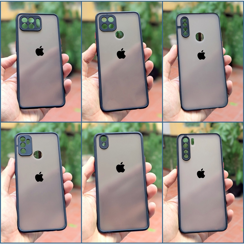 Ốp Lưng Viền Dẻo, Logo Táo, Bảo Vệ Camera OPPO A15/A15s/A31/A32/A37/A71/A83/A91/A93
