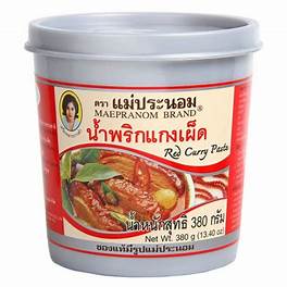 Gia Vị Cà Ri Đỏ/Xanh/ Vàng Maepranom Red/ Green Curry Paste, Tomyum Kanokwan curry 380g Thái Lan