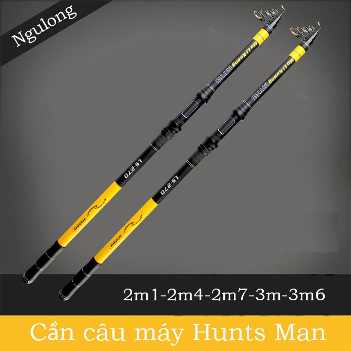 cần câu máy Hunts man trâu bò độ dài từ 2m1 đến 3m6