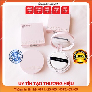 [CHÍNH HÃNG] Phấn nước chống nắng siêu kiềm dầu Missha Cushion Cover Lasting SPF50+ Auth Hàn Quốc