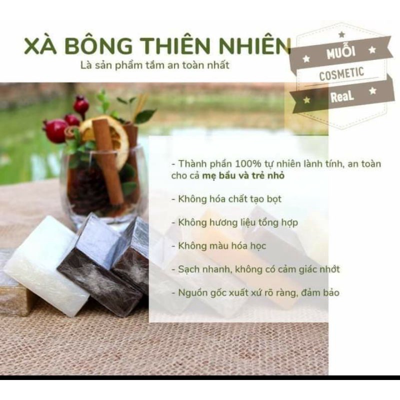 Xà bông sinh dược handmade đủ 10 loại - sạch da, sáng da, ngừa mụn, viêm lỗ chân lông, giảm thâm