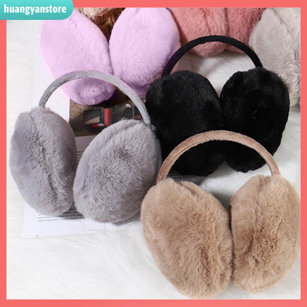 HY| Miếng bị tai màu trơn giữ ấm mùa đông tái sử dụng được