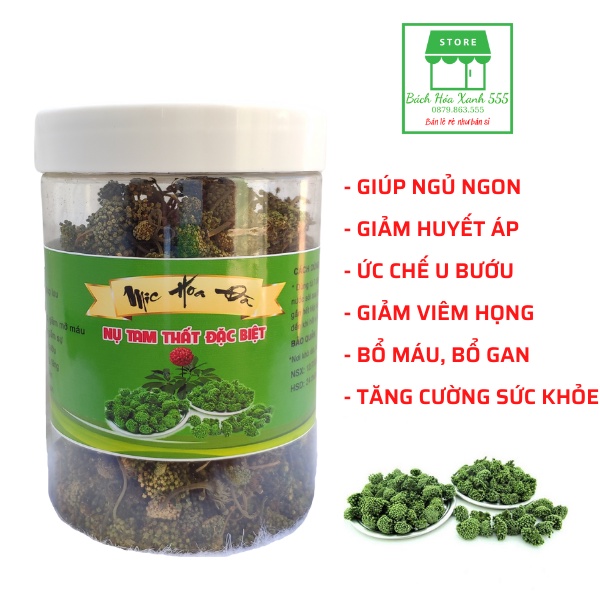 Nụ tam thất LOẠI ĐẶC BIỆT, Nụ Tam Thất bao tử sấy khô giúp ngủ ngon giấc, giải nhiệt mùa hè - 120gr