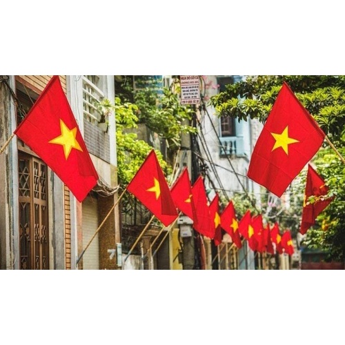Cờ tổ quốc, cở đỏ sao vàng vải lụa cao cấp 🌪 Free Ship 🌪 xả kho giá rẻ