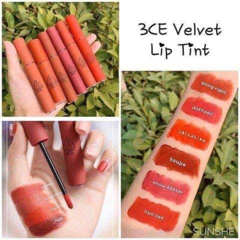 Son kem 3CE Velvet Lip Tint