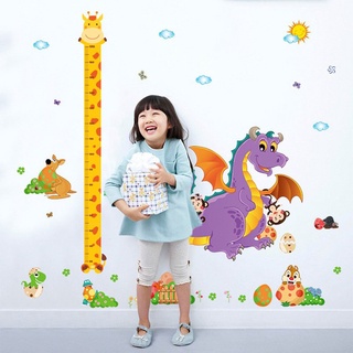 Decal dán thước đo chiều cao hình con vật đáng yêu ngộ nghĩnh