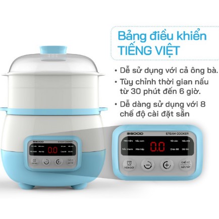 Nồi chưng hầm 1,6 Lít hẹn giờ A300