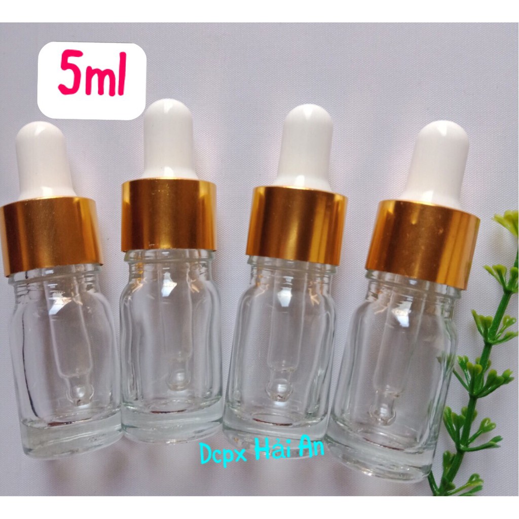 Combo 20 lọ chiết bóp thủy tinh 5ml