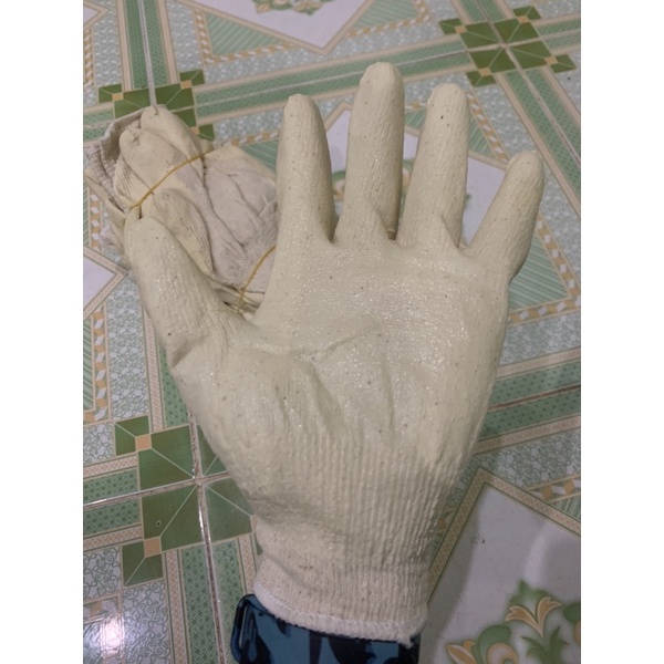 Găng Tay Vải Phủ Cao Su