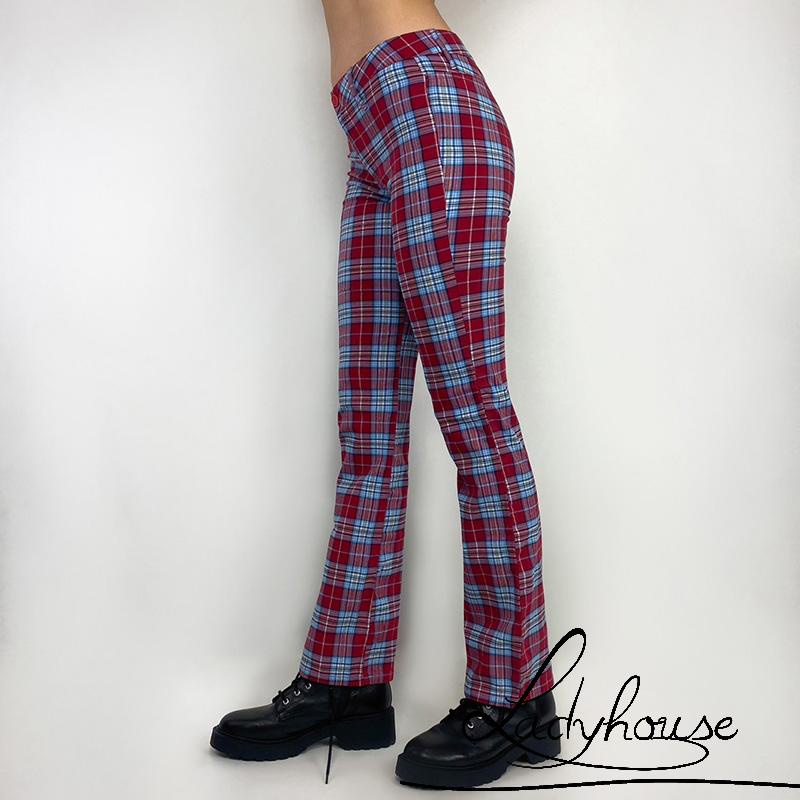 LD-Quần dài midi mỏng họa tiết kẻ sọc đơn giản dễ phối đồ cho nữ