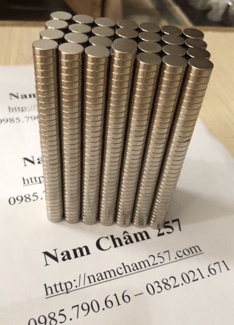[Xả Kho] Nam châm viên 10*3mm, loại nam châm trắng đất hiếm lực hút mạnh