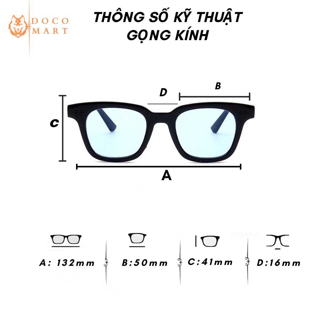 Mắt kính thời trang nam nữ chữ V 2 chấm mắt vuông , chất liệu nhựa chắc chắn, thiết kế nhiều màu - 424 | BigBuy360 - bigbuy360.vn