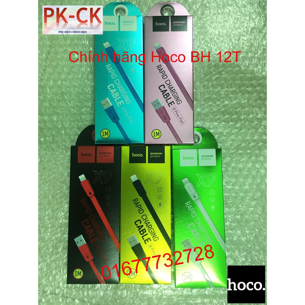 Cáp hoco X9 1M cổng Lightning IP (BH 12T)