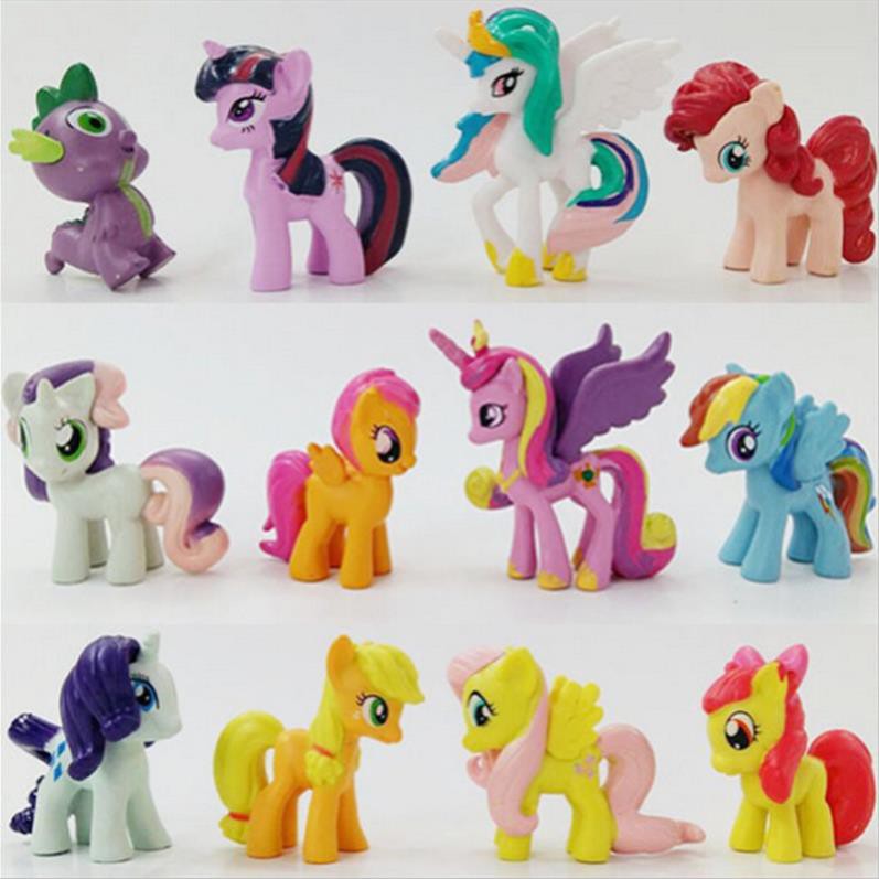 [Nhập mã TOYJUNE giảm 10K](Freeship 99k) Bộ 12 Con Ngựa Pony 7cm