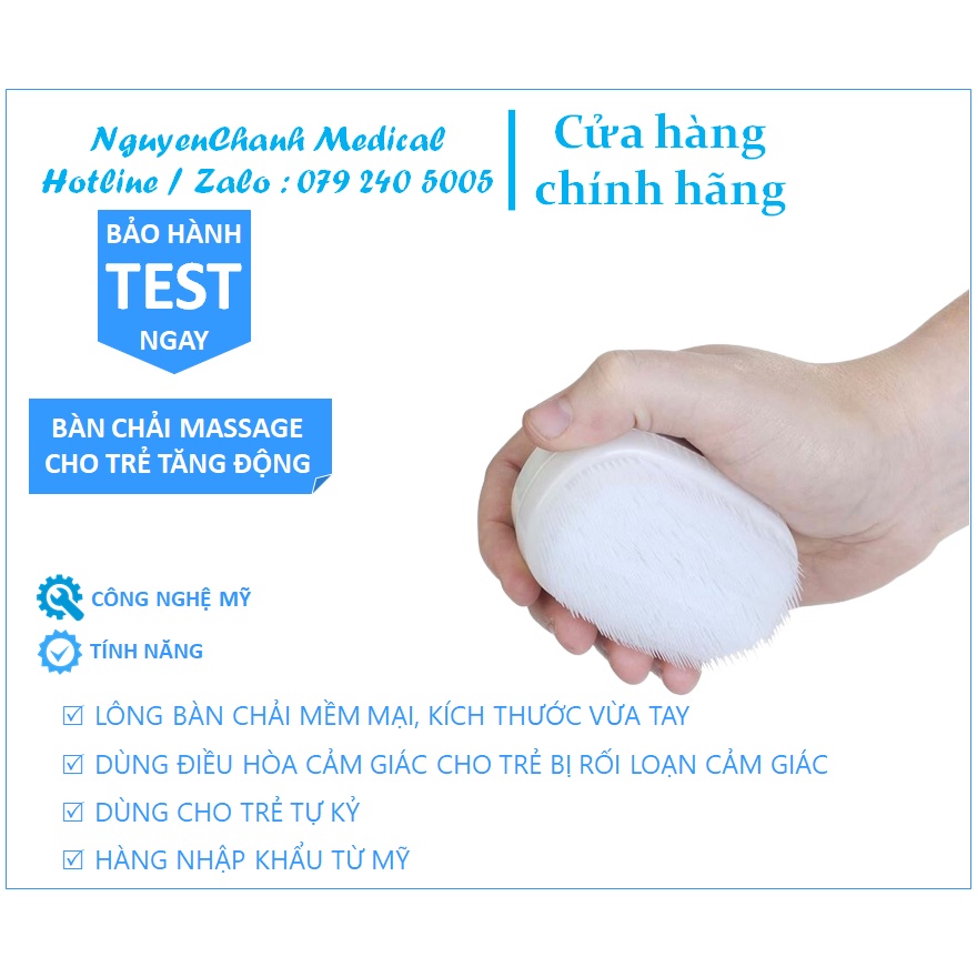 Bàn chải massage trị liệu cảm giác cho trẻ Wilbarger | Bàn chải trị liệu rối loạn cảm giác, Điều trị Tăng Động ở Trẻ