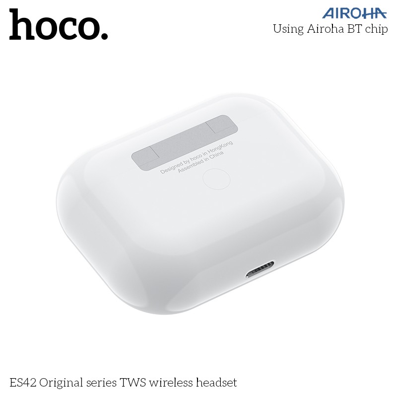 Tai nghe Bluetooth HOCO ES42 NEW 2020 BT5.0 - pin 400mAh - Hỗ trợ sạc không dây - Tặng kèm case | WebRaoVat - webraovat.net.vn