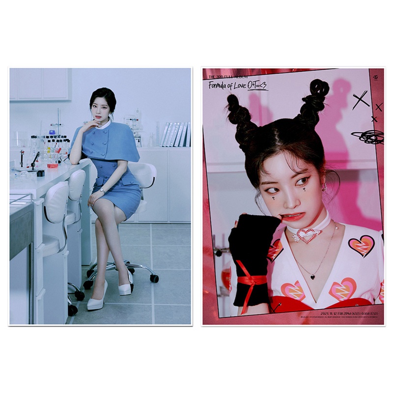 Tmdbyx Set 2 tấm poster hình nhóm nhạc TWICE