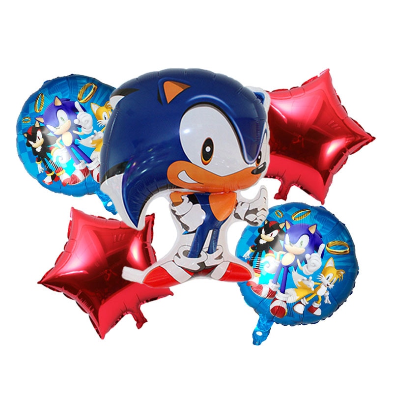 Bong Bóng Trang Trí Hình Nhân Vật Siêu Anh Hùng Sonic