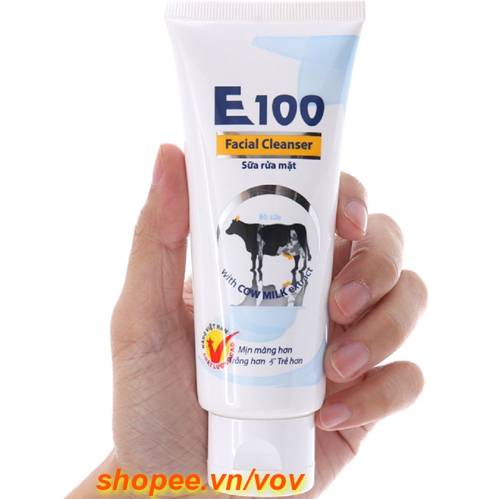 Sữa rửa mặt E100 tinh chất sữa bò 80ml 100% chính hãng