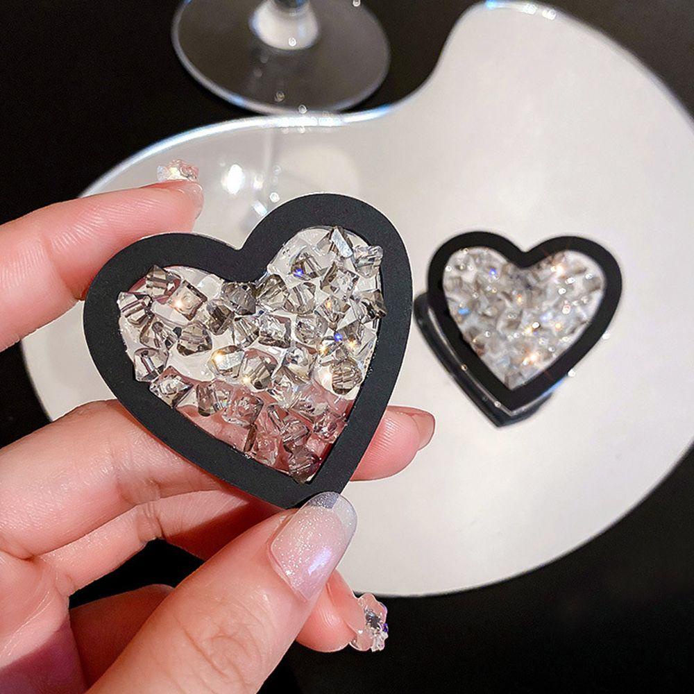 Khuyên Tai Dạng Hạt Trong Suốt Sang Trọng Cho Nữ|Khuyên Tai Acrylic Phong Cách Hàn Quốc