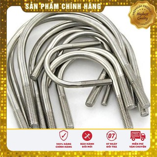 [HÀNG SẮN] Ubolt inox size 6 , cùm chữ u inox, inox 304 bán theo cái.