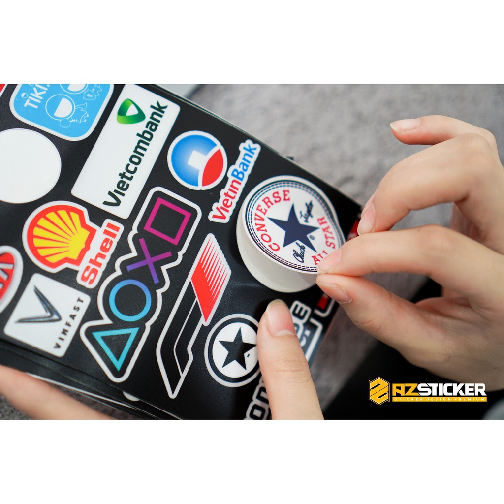 Sticker Logo Hãng Tổng hợp | STK108-100 | Dán Nón Bảo Hiêm, Điện Thoại, Laptop,..Chống Nước, Chống Bay Màu..