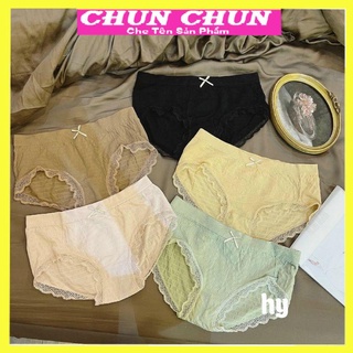 Set 10 Quần lót nữ cotton Chun Chun vải mềm ôm bụng nâng mông, quần chíp thông hơi co giãn chiều 266.