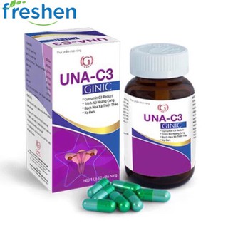 UNA C3 New Hỗ trợ điều trị u xơ, u nang Lọ 60 viên