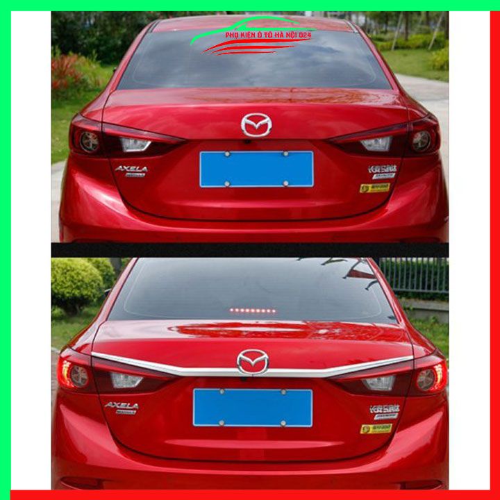 Ốp Tay Mở Cốp Mạ Crom Xe Mazda 3 2015-2019 Trang Trí Làm Đẹp xe