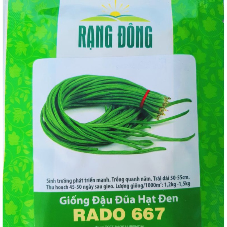 Hạt Giống đậu đũa hạt đen 20g