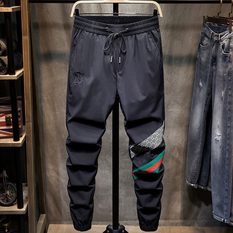 Quần thể thao dài in logo thoải mái thời trang mùa thu mới phổ biến cho nam