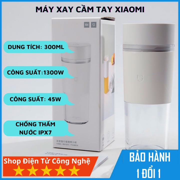Máy xay sinh tố  cầm tay Xiaomi, Máy say sinh tố cầm tay đa năng mini 300ml