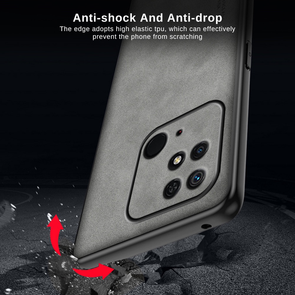 Vỏ da cừu sang trọng cho redmi 10c 10a 10 9c 9a 10 c a poco c40 thời trang đơn giản silicone mờ kết cấu vỏ điện thoại lambskin chống va đập ốp lưng mềm